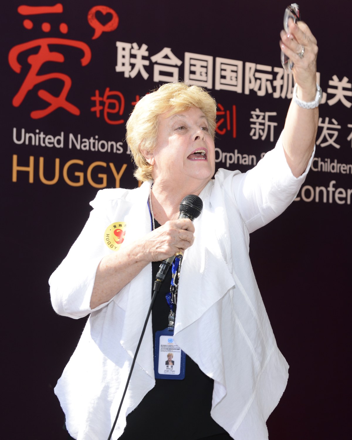 P.R.I.D.E. founder speaking at the “Huggy Plan” International Orphan Care Day press conference
